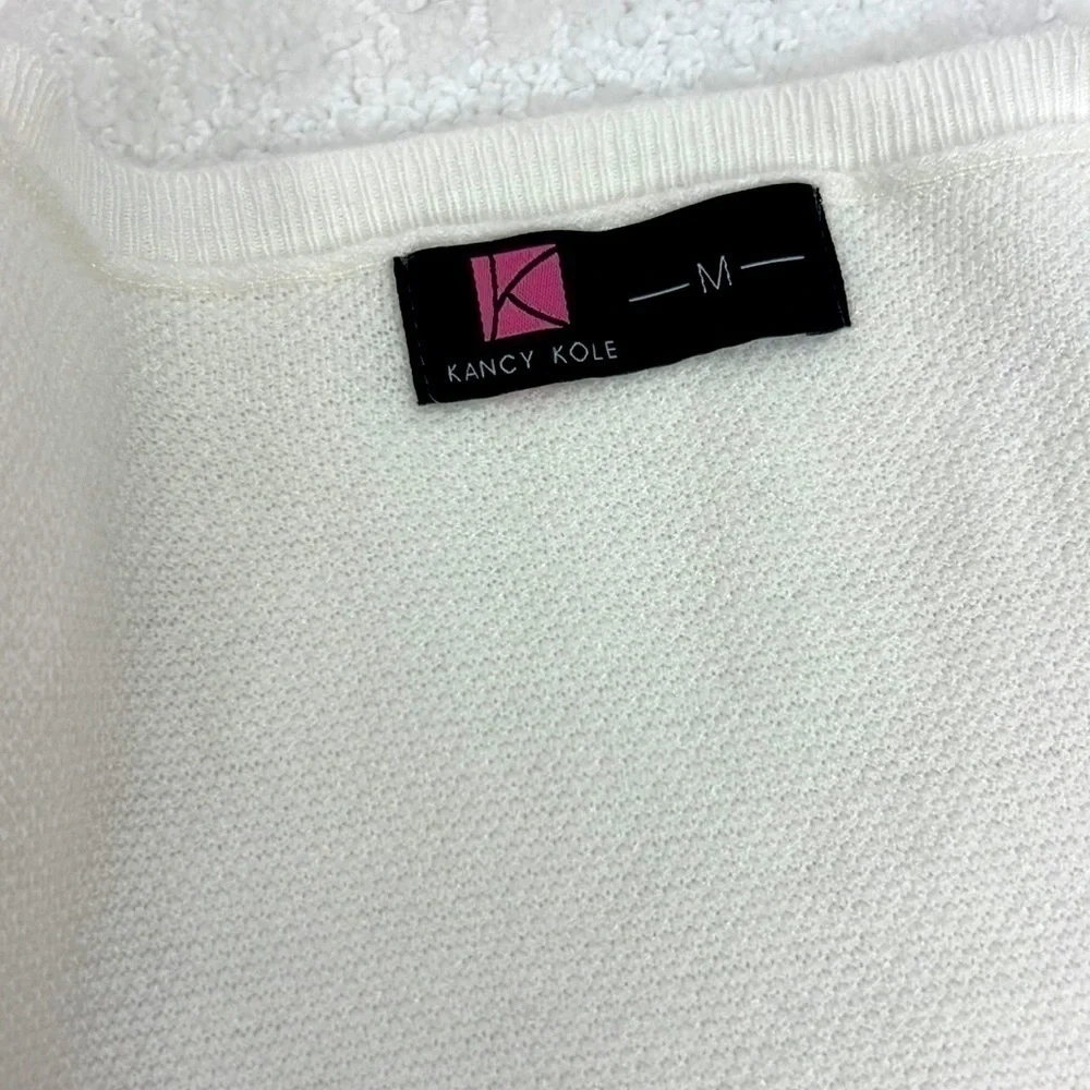 Kancy Kole ivory open front long sleeve super soft cardigan medium - Picture 4 of 12
